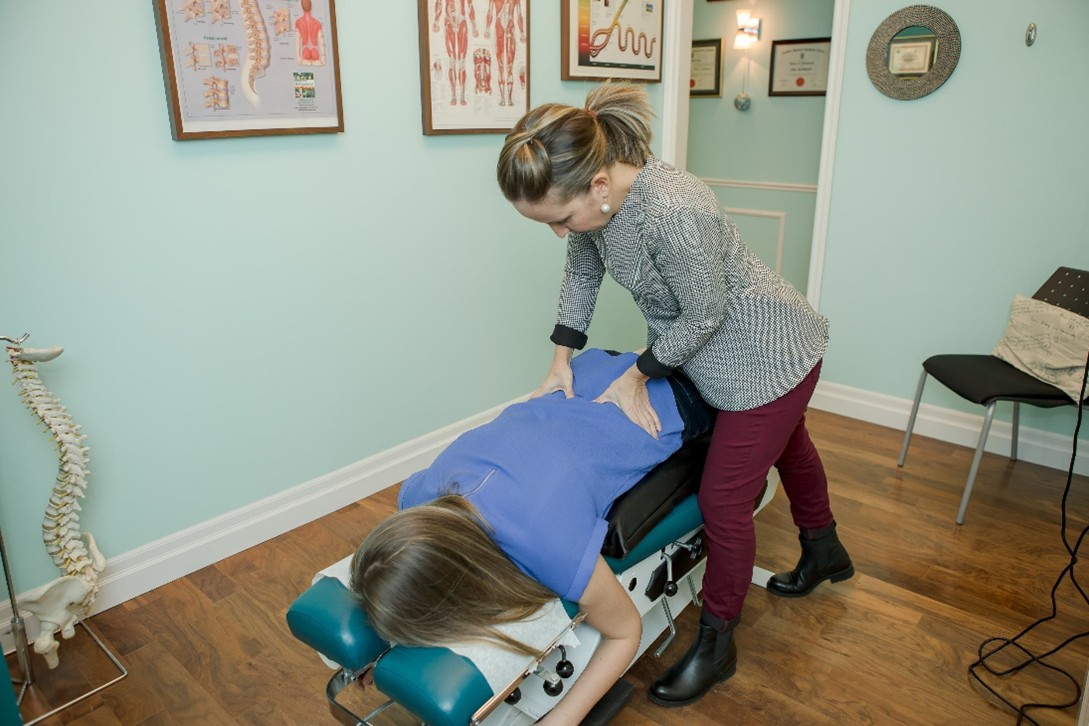 This is Dr. Maja Edgar assessing and treating a patient with low back pain. 